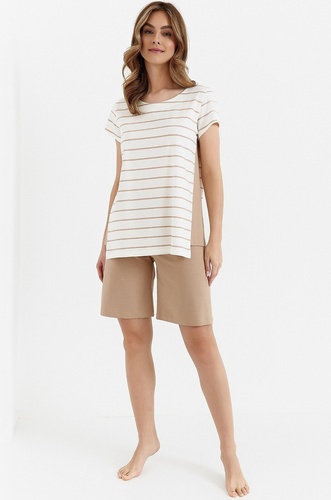 Piżama damska 452 Cana -beżowy