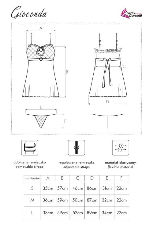 Komplet dwuczęściowy Gioconda LC 13005 LivCo Corsetti Fashion