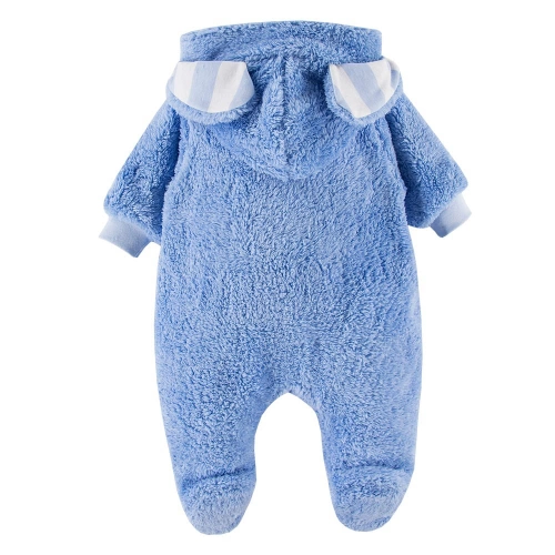 Pajac z kapturem kombinezon Mellow Eevi - niebieski