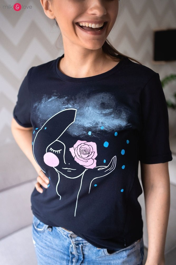 Boob bluzka do karmienia Milk&Love ciemny granat