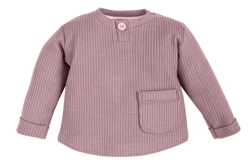 Bluza polo "Natural Waffel" Makoma pink