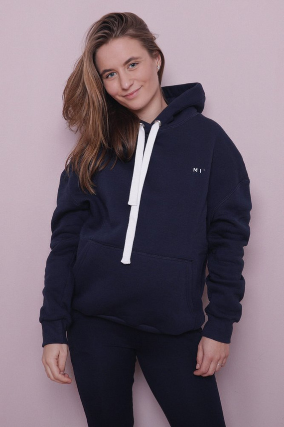 Bluza z kapturem MI° hoodie Misimi - granat