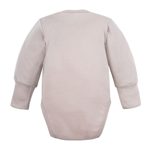 Body z wełny merynosów Eevi - beżowe 