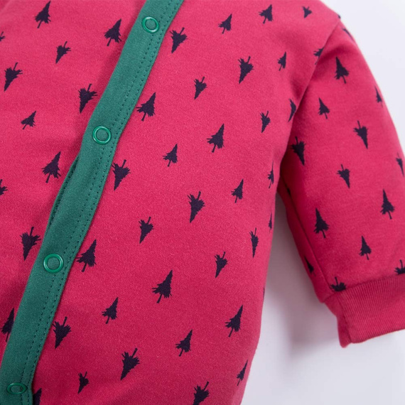 Pajac niemowlęcy Hi Reindeer! Eevi - bordowy