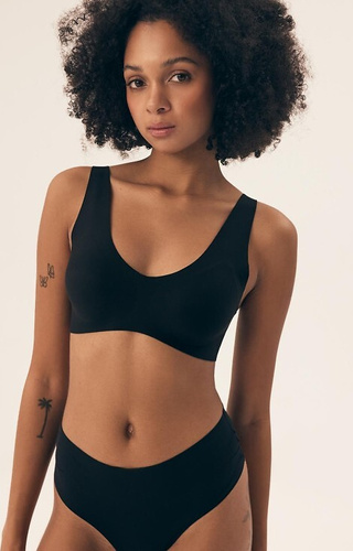 Biustonosz usztywniany bezszwowy 42850 Bake- czarny 