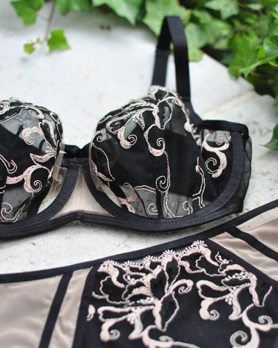 Biustonosz miękki soft 19193 Glamour Mediolano czarny