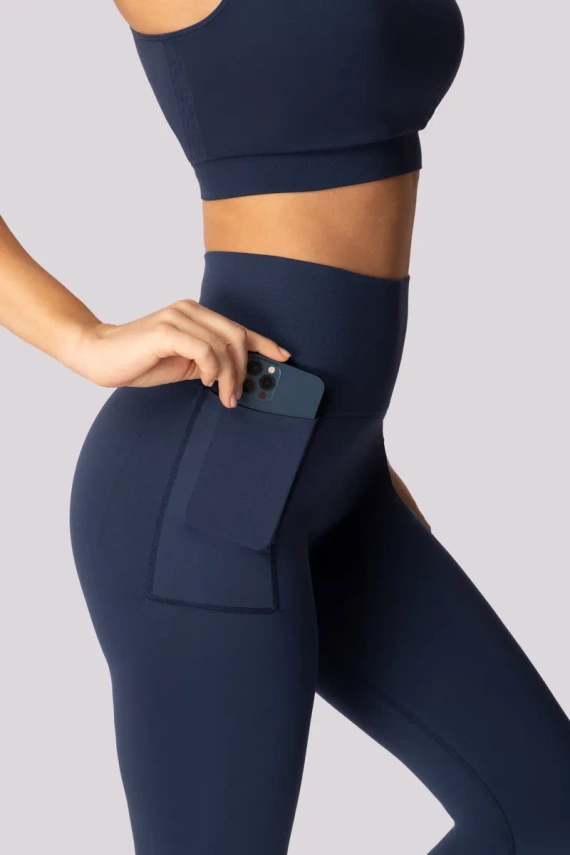 Legginsy damskie Base Mona granatowy