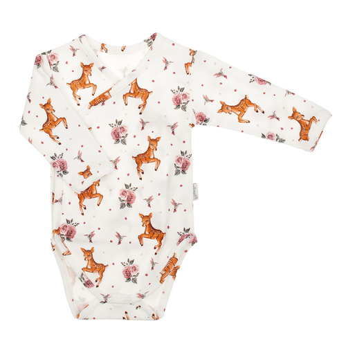 Body niemowlęce 216094 Lala Nicol – bawełna, długi rękaw, jelonki