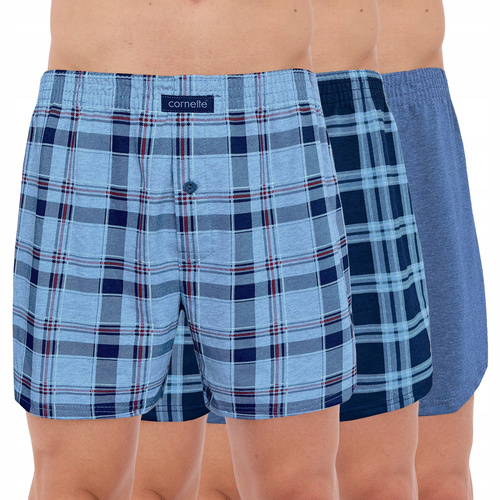 Cornette Bokserki 945/07 – 3 sztuki, bawełniane, luźny krój