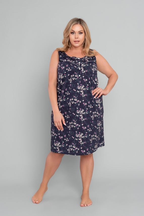 Koszula damska do karmienia, szerokie ramiączko Evita Italian Fashion - druk