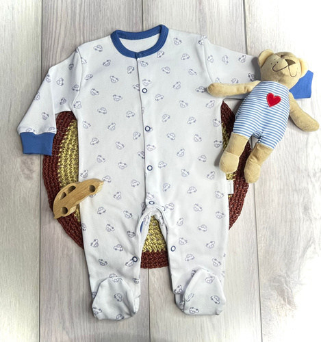 Bawełniany pajacyk niemowlęcy Mamatti PA15640 garbuski