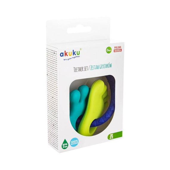 Zestaw gryzaków ALA0127 Stópki Akuku