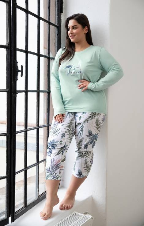 Piżama Damska 3016 Ariana Taro- cappuccino