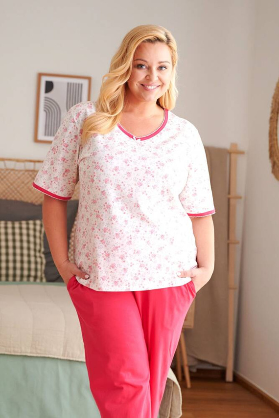 Piżama Damska Plus Size 5290 Doctor Nap - viva magenta
