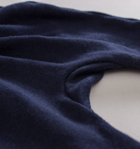 Półśpiochy z bawełny organicznej Samoloty Nini granatowy 