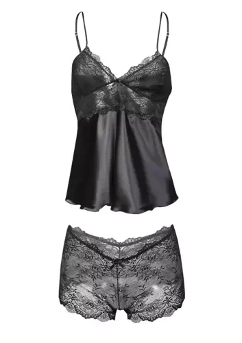 Komplet piżama damska Nevada DKaren - czarny