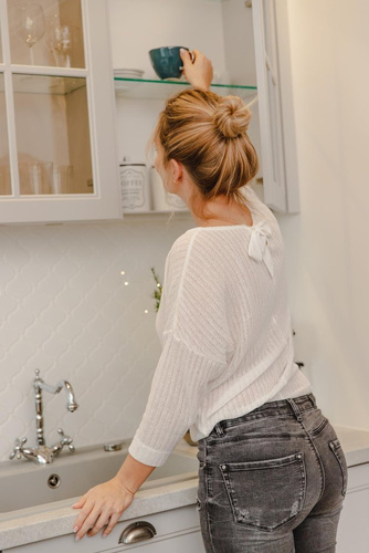 Betty Bluzka damska Babell - perłowa