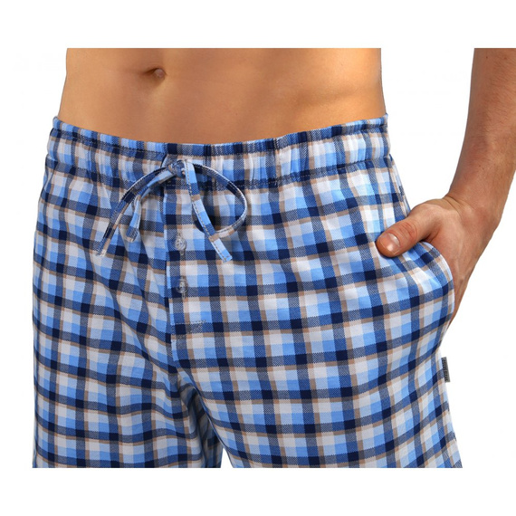 Spodnie piżamowe Milo 2 Sesto Senso kratka 15 niebieski