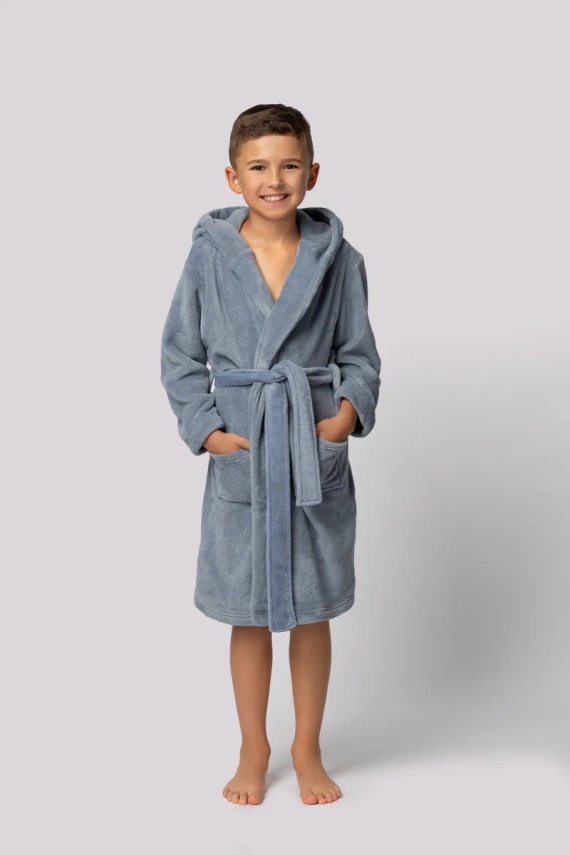 Szlafrok dziecięcy Bear Kids Envie light blue