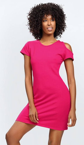 Sukienka bawełniana Esi DKaren - malina