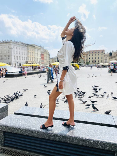 Szlafrok damski 929 Kleoree De Lafense - pearl 