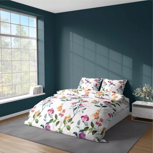 Pościel z mikrofibry botaniczny 5033 A Detexpol fioletowy