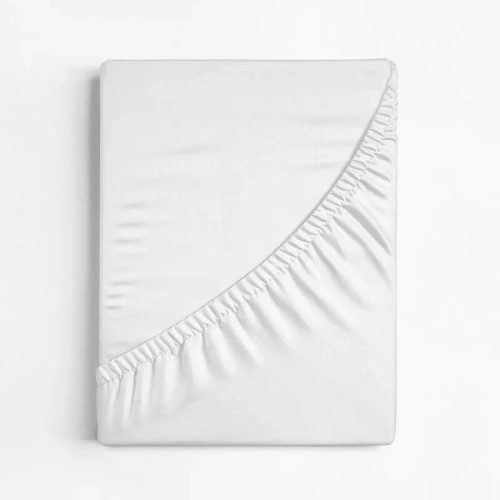 Jersey prześcieradło na wysoki materac Eurofirany kremowy 