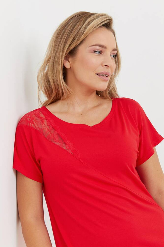 Koszula nocna 737 Velar Forex - czerwony