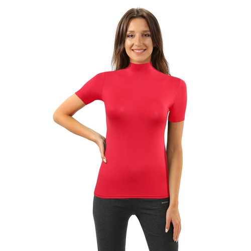 Bluzka damska krótki rękaw Felicia Sesto Senzo cayenne