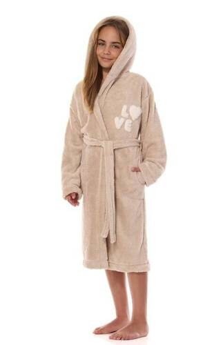 Szlafrok dziecięcy 2434 L&L angora