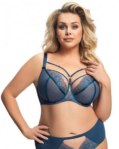 Figi damskie brazyliany K 666 Paradise  GORSENIA  - niebieski