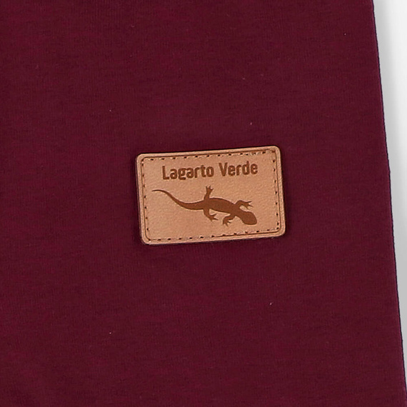 Legginsy dziewczęce Lagarto Verde - bordowy