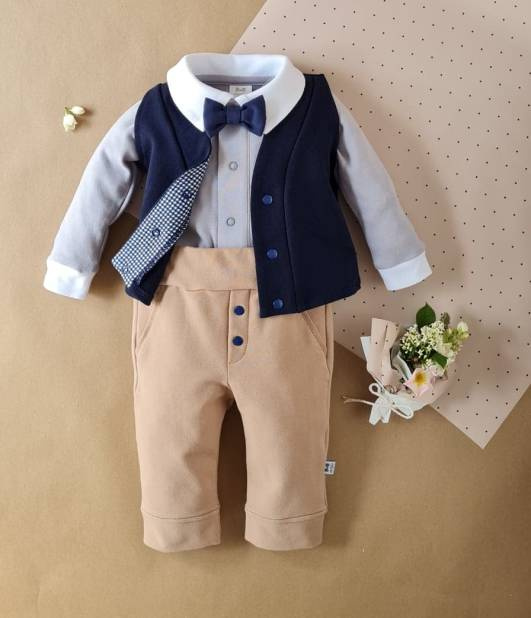 Body 045DR Little Gentleman Marija - szary