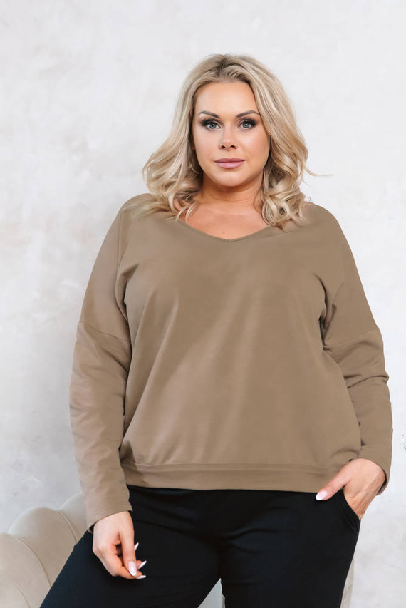 Bluza damska Karina Italian Fashion - camel