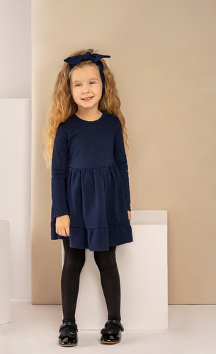 Sukienka + opaska 163172 "Magia Świąt" Nicol - granatowy