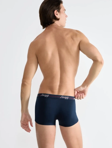 Bokserki męskie Men Start Hipster C2P box Sloggi - Blue - Dark Combination