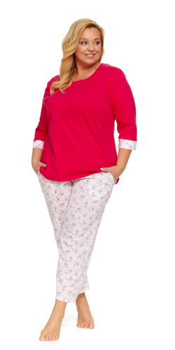 Piżama Damska Plus Size 5279 Doctor Nap - viva magenta