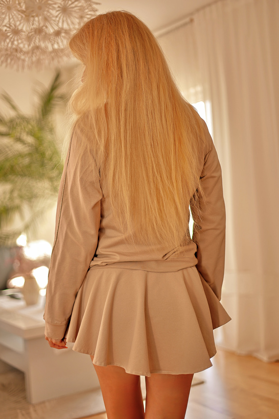 Szorty damskie Nai z bawełny w fasonie spódnico-szortów | Kalimo, polska marka