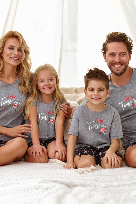 Piżama dla chłopca 2897/2898/2899 Relax Taro - szara