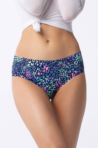 Figi Damskie Illusion Simple Classic Julimex niebieski