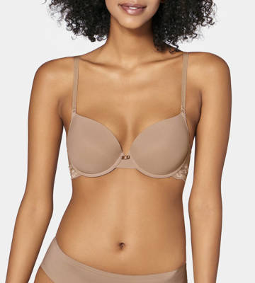 Biustonosz push up Lovely Micro WHUM Triumph beżowy