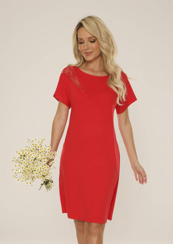 Koszula nocna 737 Velar Forex - czerwony