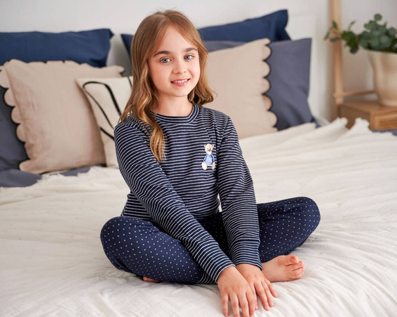 PDU.5255 Piżama dziecięca Unisex Doctor Nap - navy blue