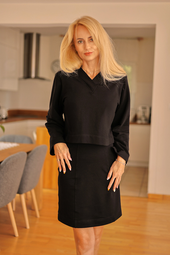 Zestaw Dallas — sukienka + bluza | 95% bawełna, 5% elastan | polska produkcja Mirale