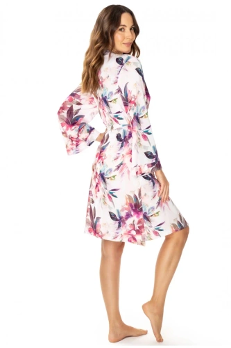 Szlafrok peniuar 86663 Larisa Mewa kwiaty 
