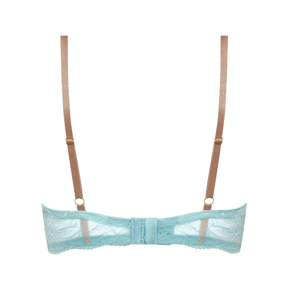 Biustonosz push-up Heladia Nipplex niebieski