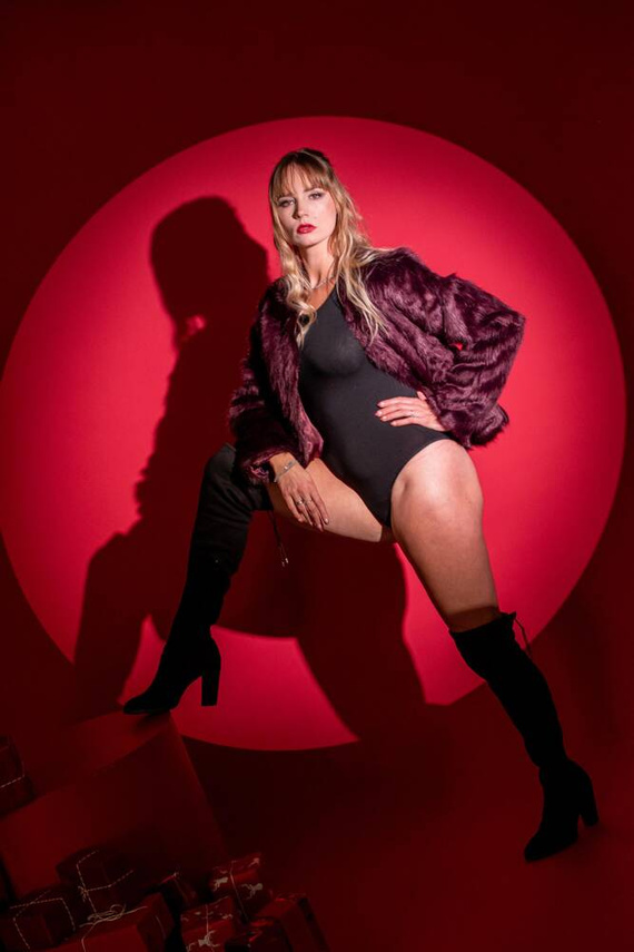 805 Chloe Body damskie z długim rękawem De Lafense - czarny