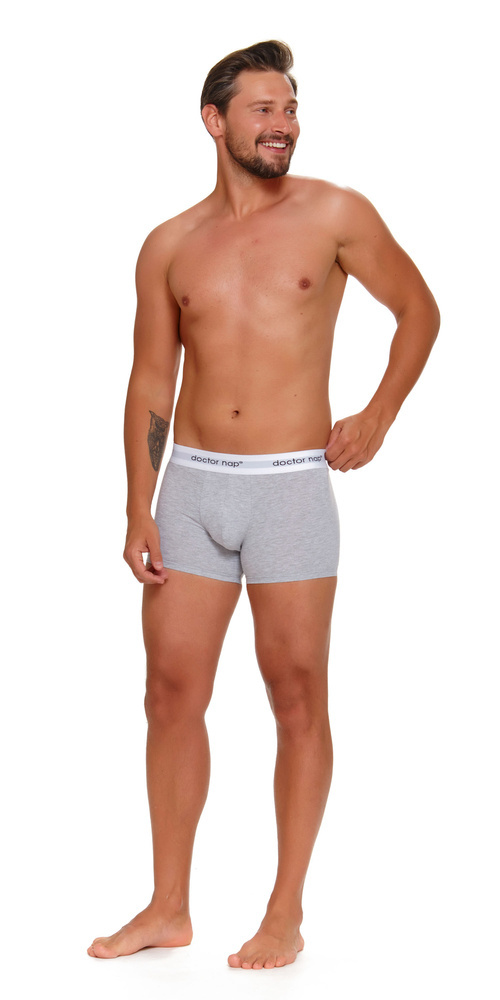 Bokserki męskie 5277 Doctor Nap - black melange red