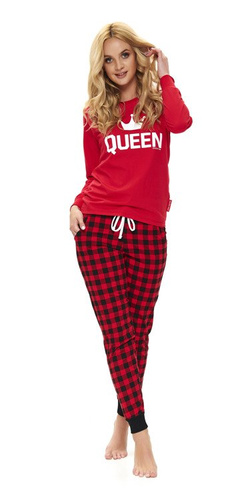 PM.9748 Piżama Damska Doctor Nap - red