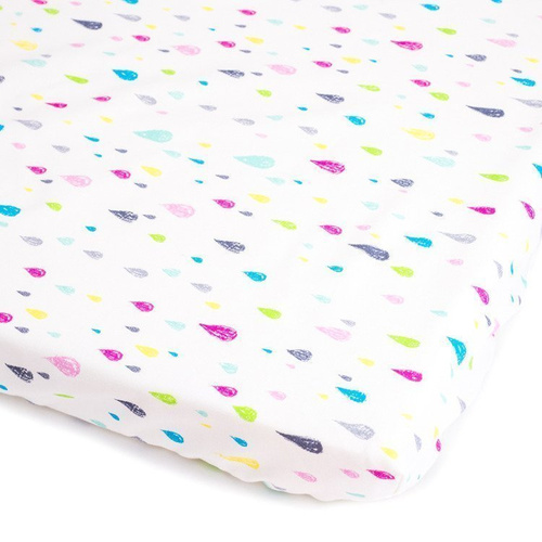 Prześcieradło z gumką Vintage Flowers- Makaszka